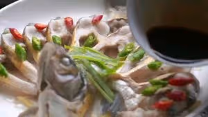 孔雀開屏清蒸魚