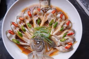 孔雀開屏清蒸魚