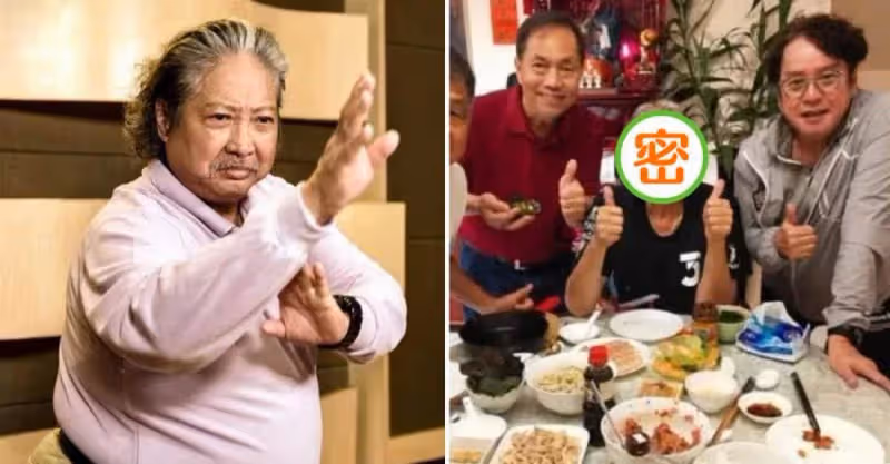 71歲洪金寶近況曝光！和老友家中豪宅聚會，「瘦到脫相」判若兩人，網友：身體暴瘦只剩皮包骨