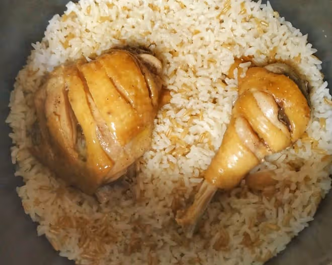 電飯鍋雞腿飯