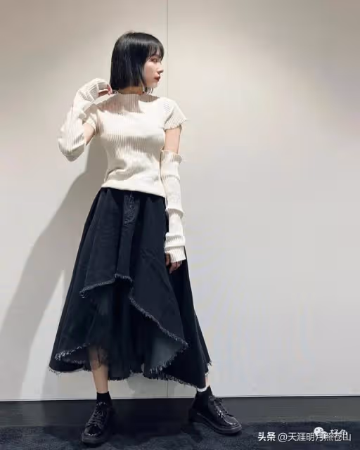她有著深藏不露的傲人好身材