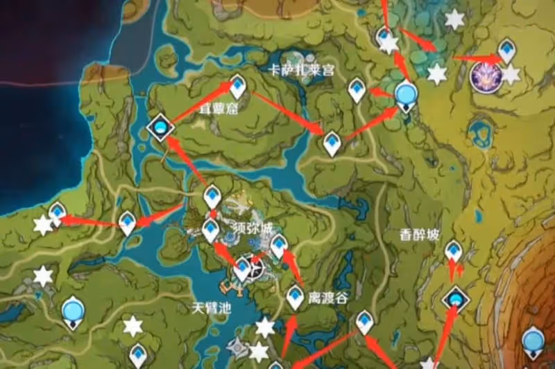 原神須彌108個草神瞳來了，除了地圖寶箱外，玩家還能白拿160原石