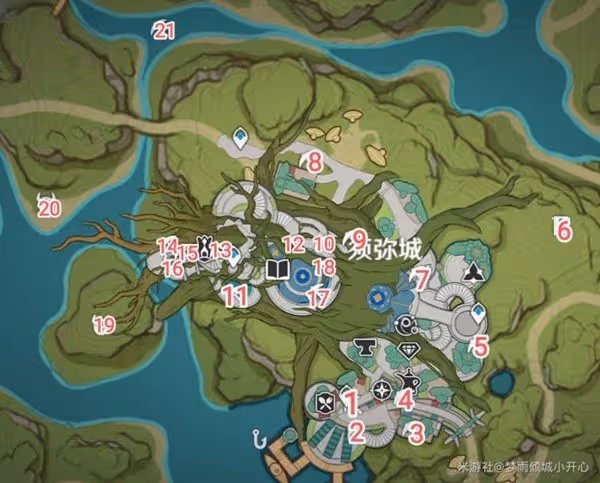 《原神》須彌城寶箱位置說明