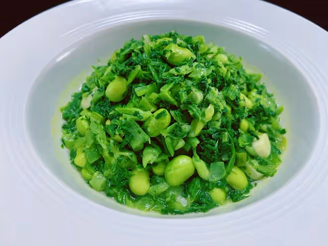 毛豆子鑿鹽擠【家鄉特色菜】