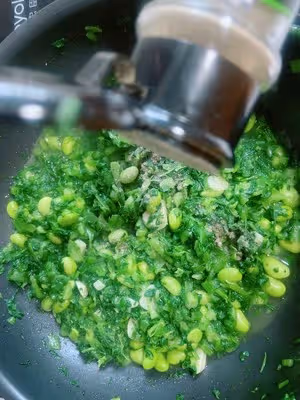 毛豆子鑿鹽擠【家鄉特色菜】