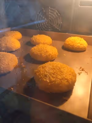 烤箱版少油南瓜餅