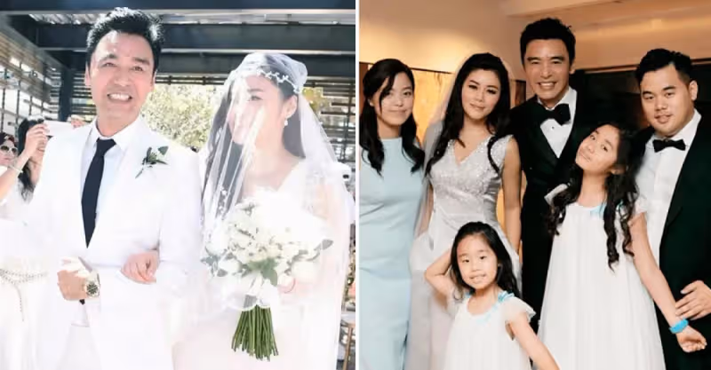 69歲鐘鎮濤慶祝結婚八周年，昔日結婚照曝光，與二婚妻在一起已25年，網贊：真的患難與共