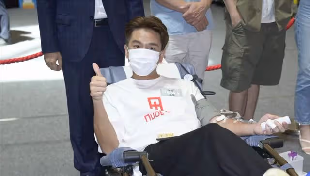 首次獻血,TVB視帝與前女友同場不尷尬,準備與同居女友海外結婚