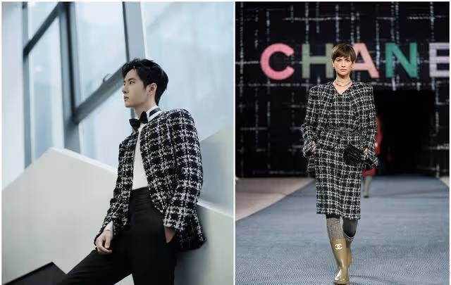 王一博登COSMO封面,五大金九封唯一男星面孔,穿女裝也很MAN_外套_時尚_金九封