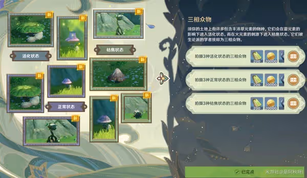 《原神》掠影拾真第二關三相眾物拍攝攻略