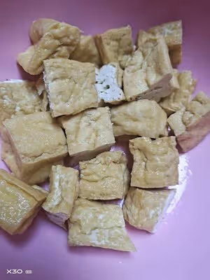 煎蛋油豆腐～