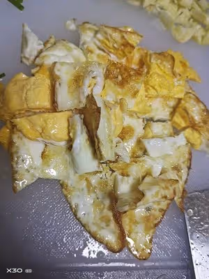 煎蛋油豆腐～