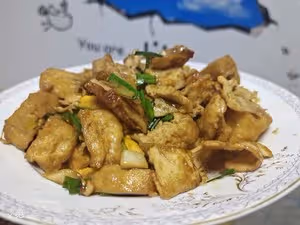 煎蛋油豆腐～