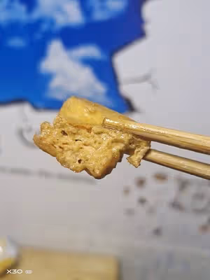 煎蛋油豆腐～