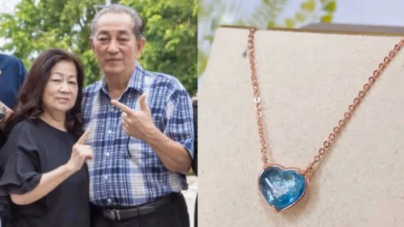 艾成長眠地曝光　父母帶骨灰項鍊返鄉