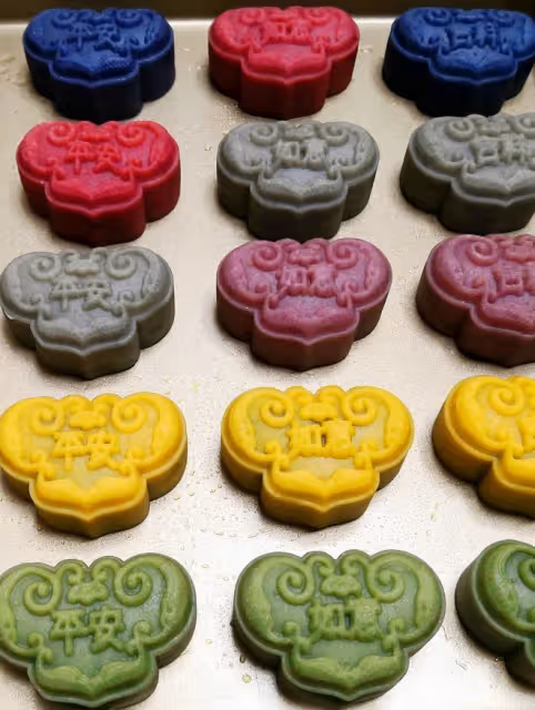 如意桃山皮月餅【附自製桃山皮做法（含糖&amp;無糖）】