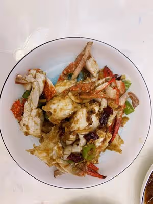 爆炒香辣梭子蟹