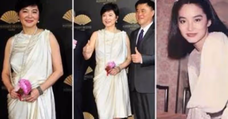 林青霞戴全套珠寶好闊氣，禮服裙透露出時尚優雅，網友：臉年輕手卻騙不了人