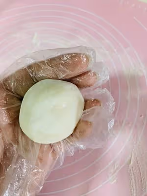 椰蓉冰皮月餅