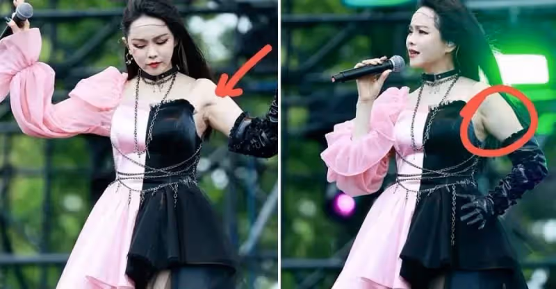 伊能靜不服老！穿「獨臂」公主裙扮少女，不料「麒麟臂」實在太搶鏡