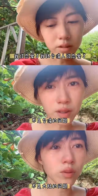 中國網紅交台灣男友　媽勸分手：兩岸環境不適合
