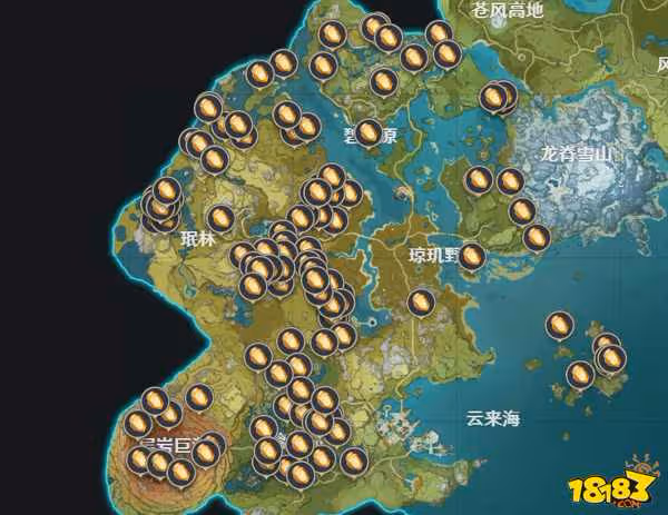 原神璃月特產位置在哪 原神璃月特產位置圖解