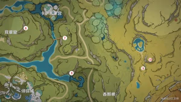 《原神》須彌蘭那羅位置標註