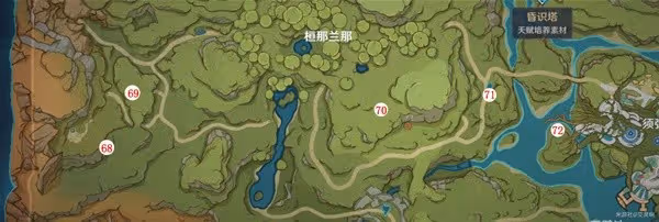 《原神》須彌蘭那羅位置標註