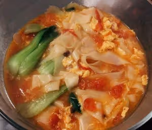 西紅柿雞蛋青菜面片
