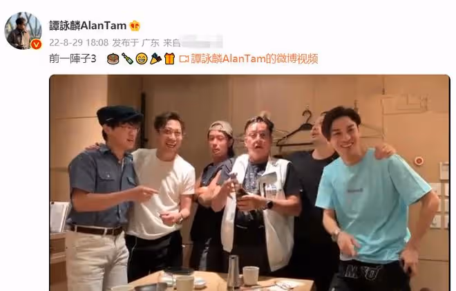 譚詠麟72歲生日,與乾兒子喝香檳吃飯慶祝,親兒子定居國外沒露面