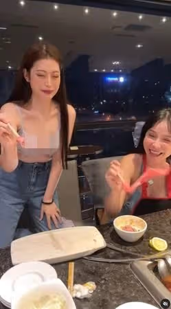到店吃火鍋只穿胸罩　台網美被轟低俗丟臉