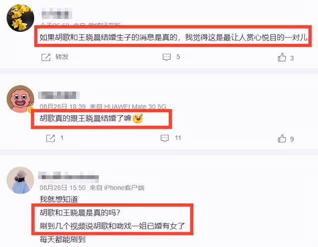 曝胡歌王曉晨秘密結婚並育有一女 女方發聲