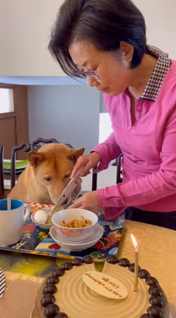 親喂愛犬吃巧克力蛋糕　汪明荃惹網民狠批：狗狗不能吃！