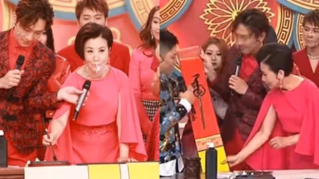 汪明荃喂愛犬吃巧克力蛋糕　網民狠批：狗狗不能吃！
