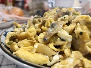 鮮掉眉毛的花蛤肉炒蛋