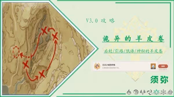 《原神》3.0詭異的羊皮卷及成就攻略