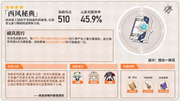 《原神》強力法器分析及使用角色推薦