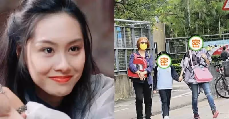 「紫霞仙子」 朱茵現身接女兒放學，穿破洞褲身材變「五五分」，被嘲昔日女神氣質全無，網友：優雅自然老去，也是一種美