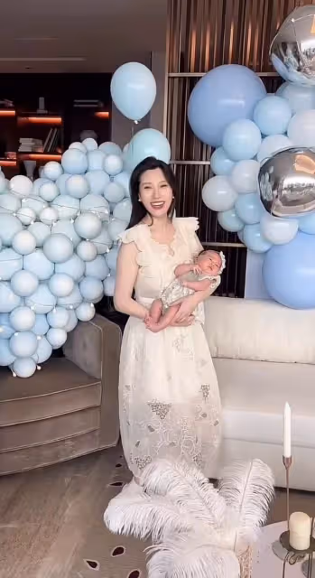 陳佩斯外甥女豪辦滿月宴！富豪老公罕見露面，穿七千上衣彰顯身價