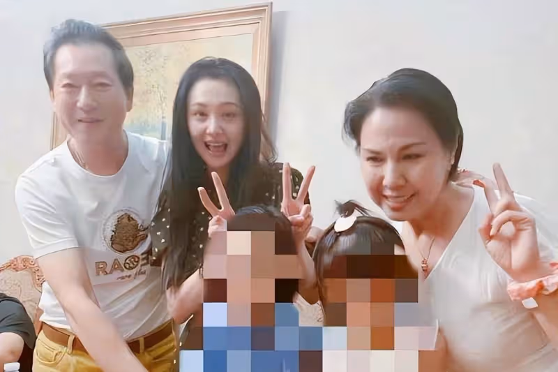 張恆的兩個孩子現身，兩個寶貝長大了，女方帶著一起慶祝生日