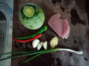 嫩南瓜炒肉絲