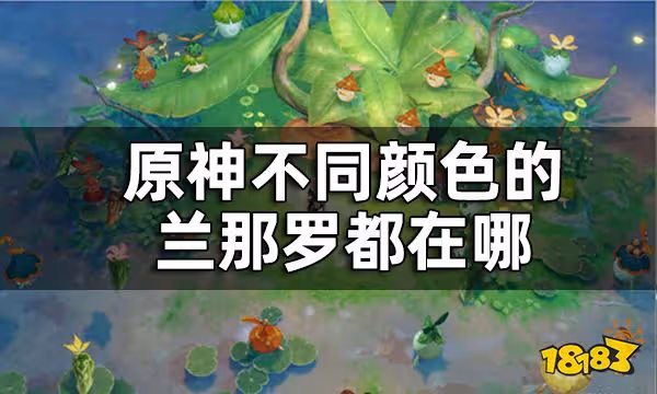原神恆那蘭那蘭那羅拍攝攻略 不同顏色的蘭那羅都在哪