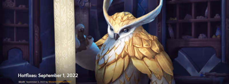 魔獸世界 9月2日在線修正一覽