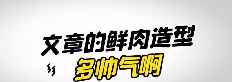 這次文章變了很多！胖到認不出來，以前的鮮肉多帥