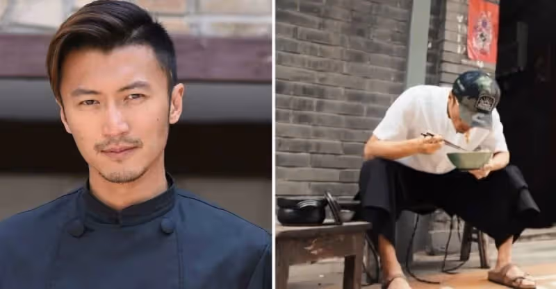 已經分手？42歲謝霆鋒踩涼拖「獨自蹲街頭吃面」打扮隨性「不見王菲身影」被曝：久沒互動了