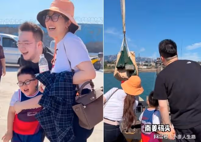宋丹丹兒媳背15萬元包出遊,正處哺乳期臉色憔悴,夫妻倆打情罵俏
