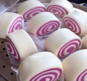紫薯饅頭卷（紫薯雙色饅頭）