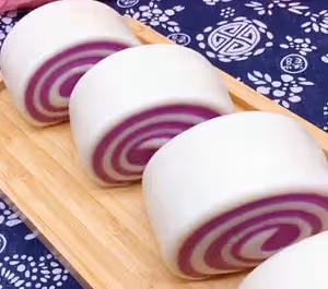 紫薯饅頭卷（紫薯雙色饅頭）