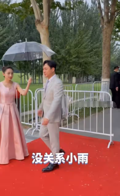 群星冒雨走紅毯,張頌文兩次拒絕他人撐傘,黃奕三助理跟隨陣仗大