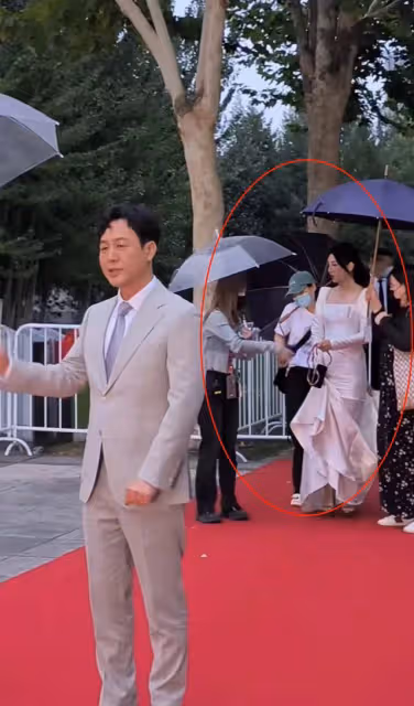群星冒雨走紅毯,張頌文兩次拒絕他人撐傘,黃奕三助理跟隨陣仗大